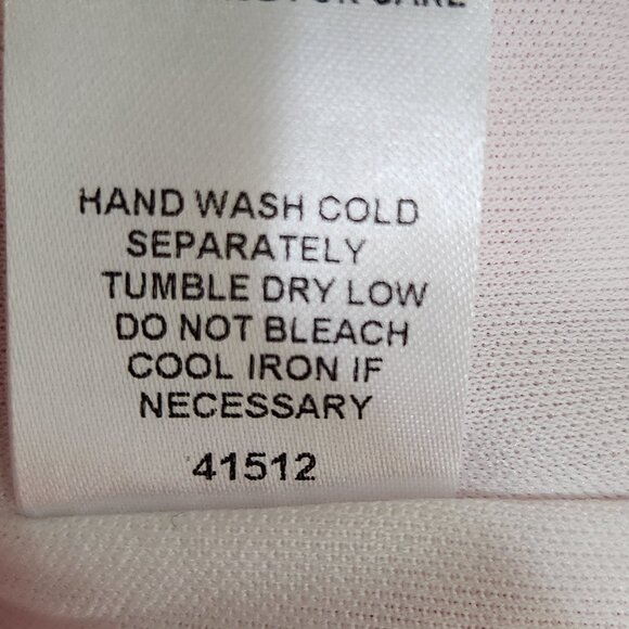 SUGAR LIPS Size L Floral Pink White Long Sleeve V-Neck Romper with Pockets - Picture 8 of 8